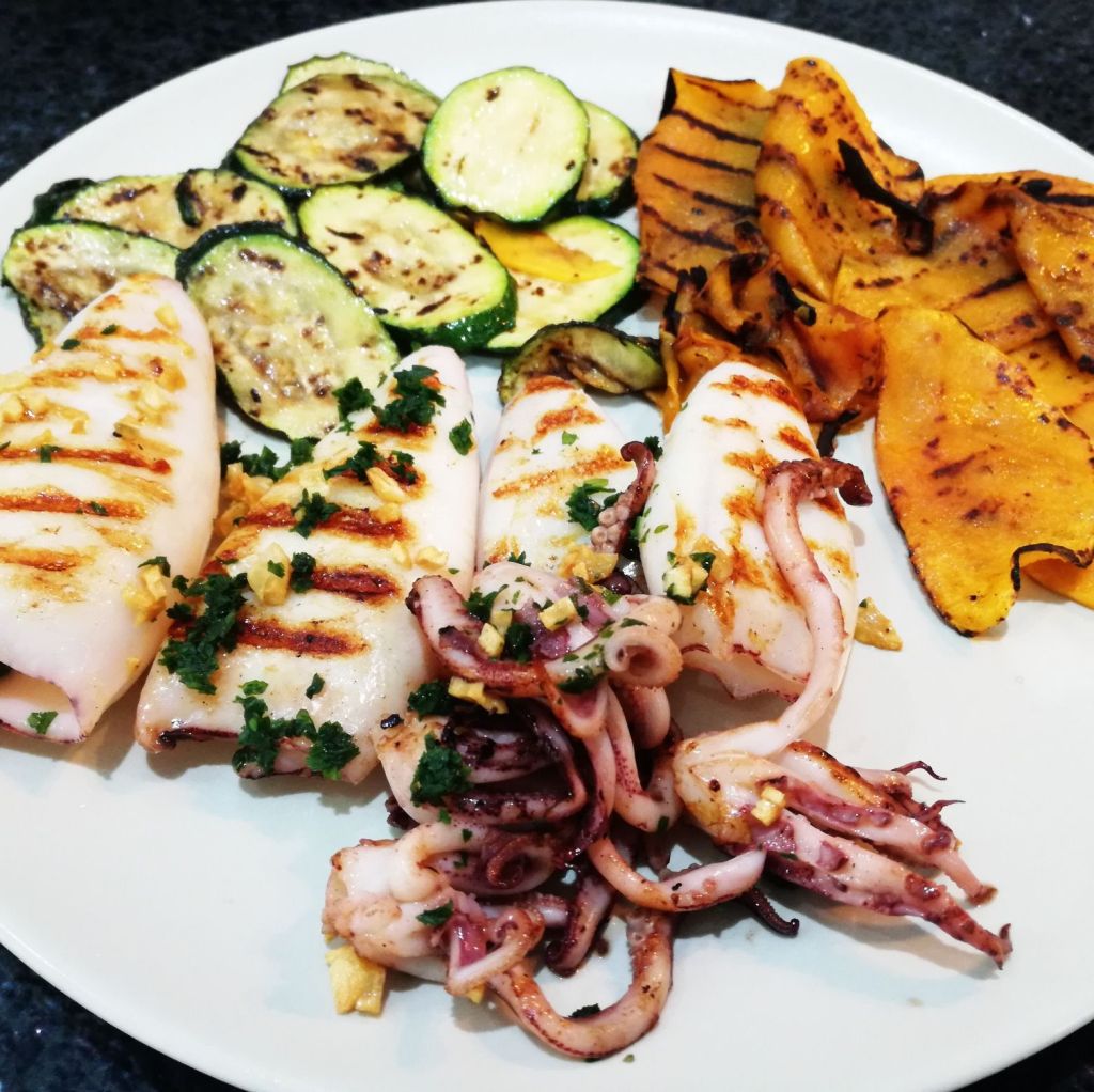 66 - Calamares con calabacin y calabaza