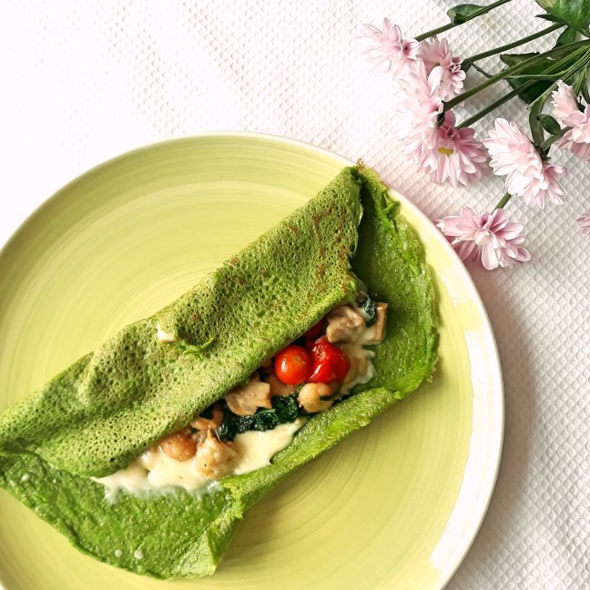 Crepes de espinacas